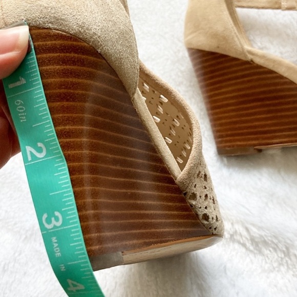 Tan Cole Haan Grand OS Edie Wedge Suede Bootie, size 8 - Picture 9 of 11